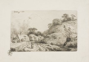 Mısır Tarlası (Rembrandt Tarzı) by Christian Wilhelm Ernst Dietrich
