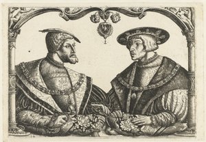 Charles V ve Ferdinand I by Christoffel Bockstorffer
