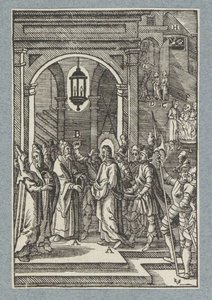 Annas için İsa by Christoffel van Sichem (II)