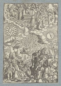 Beşinci ve altıncı mühürlerin açılması by Christoffel van Sichem (II)