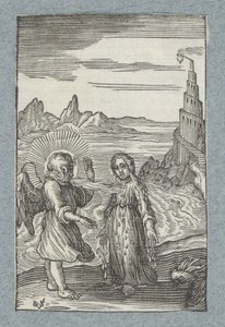 Çocuk, melek Pia Desideria'nın sıcak nefesi altında eriyor (dizi adı) by Christoffel van Sichem (II)