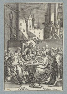 Geçen akşam yemeği by Christoffel van Sichem (II)