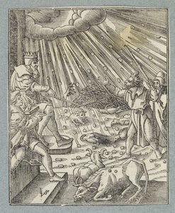 Sığır Vebası Vebası veya Dolu ve Fırtına Vebası by Christoffel van Sichem (II)