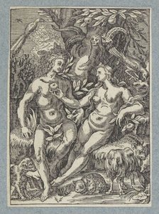 Dişi yılanla düşmek by Christoffel van Sichem (II)