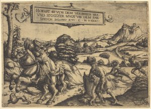 "Yıkımdan Önce Gurur Goeth..." Alegorisi: Bir Beyefendi ve Atlı Bir Hanımefendi by Christoph Bockstorfer