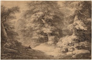 Dinlenen Yolculu Kayın Ağacı, 1803. by Christoph Nathe