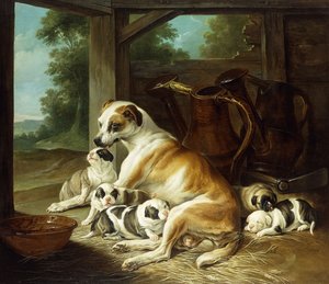 Yavrularıyla Bir Anne, 1734