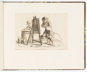 Levha 11, Usta Ressam, Maymun Hileleri veya Maymunlar Tarafından Temsil Edilen İnsan Hayatının Farklı Eylemleri by Christophe Huet
