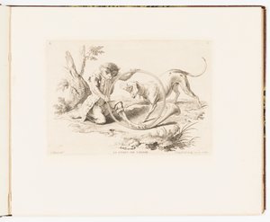 Plaka 2, Le Corps de Chasse (Av Boynuzu), Maymun Tuhaflıkları veya Maymunlar Tarafından Temsil Edilen İnsan Hayatının Farklı Eylemleri by Christophe Huet