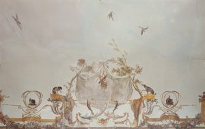 Grande Singerie, detay, c.1735 (duvar resmi) by Christophe Huet