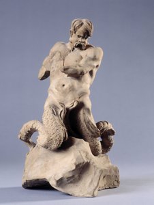 Triton. Taş heykel