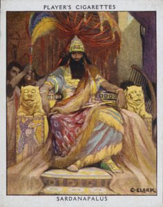 Sardanapalus (renkli taş) by Christopher (after) Clark
