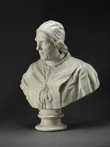 Papa Clement XIV (1705-74) c.1772-76 (mermer) by Christopher (attr.to) Hewetson
