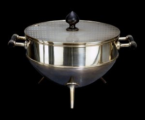 Argenterie: Christopher Dresser (1834-1904) tarafından gümüş metal iç çekiş ve ebene 1880 civarında Paris, musee d