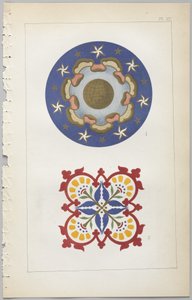 Dekoratif tasarım sanatı : çiçeklerin açıldığı günün saatlerini gösteren bir ek ile Day & Son, Londra, 1862 tarafından yayınlanmıştır. by Christopher Dresser