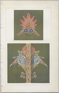 Dekoratif tasarım sanatı : çiçeklerin açıldığı günün saatlerini gösteren bir ek ile Day & Son, Londra, 1862 tarafından yayınlanmıştır. by Christopher Dresser