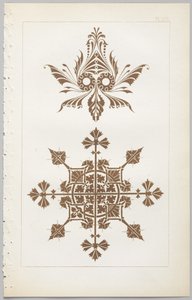 Dekoratif tasarım sanatı : çiçeklerin açıldığı günün saatlerini gösteren bir ek ile Day & Son, Londra, 1862 tarafından yayınlanmıştır. by Christopher Dresser