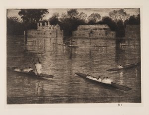 Pazar Akşamı, bar. 1926. by Christopher Richard Wynne Nevinson