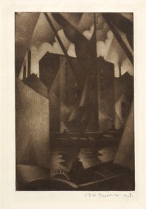 Rıhtım, 1918 by Christopher Richard Wynne Nevinson