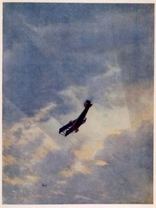 Düşman Bir Uçakta Düşmek, Cephedeki İngiliz Sanatçılardan, Batı Cephesinin Devamı, 1918 by Christopher Richard Wynne Nevinson
