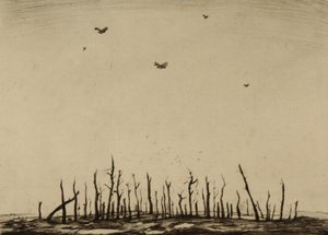 lanetli ağaç by Christopher Richard Wynne Nevinson