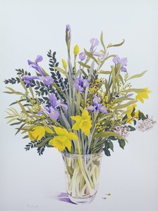 Bahar Çiçekleri (kağıt üzerine wc) by Christopher Ryland