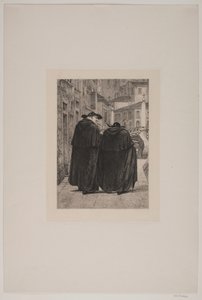 iki Romalı rahip by Cilius Johannes Konrad Andersen