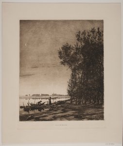 Bir göl kenarında ağaçlar by Cilius Johannes Konrad Andersen