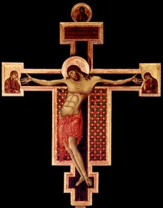 Cimabue (Cenni di Pepo) (1272-1302) 1268-1271 Ebat 336x267 cm Arezzo, San Domenico Kilisesi ahşap üzerine Haç Detrempe