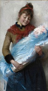 Primo amore İlk aşk, 1889. by Cipriano Cei