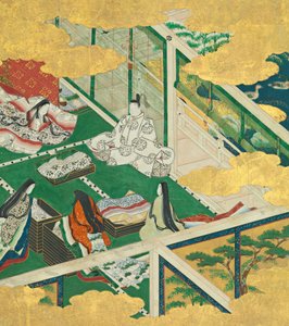 Güzel Bir Garland Tamakazura, 17. yüzyıl. by Circle of Tosa Mitsuyoshi