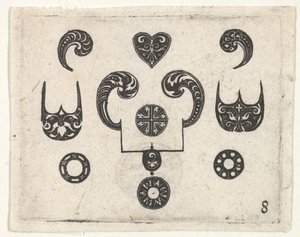 Çeşitli Motifli Kara İş Baskısı, yak. 1620. by Claes Jansz Visscher