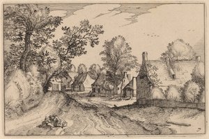 Köy Yolu by Claes Jansz Visscher after Johannes van Doetechum, the Elder after Lucas