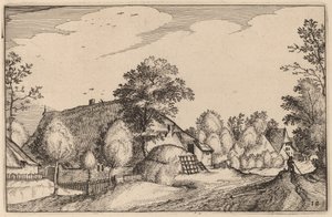 Köy Yolu by Claes Jansz Visscher after Lucas van Doetechum after Master of the Small Landscapes after Johannes