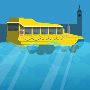 Amfibi Londra Ördek Tur Otobüsü