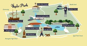 Hyde Park Haritası by Claire Huntley