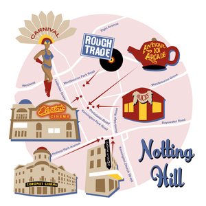 Notting Hill Haritası by Claire Huntley
