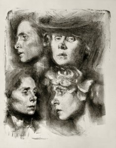 Dört otoportre by Clara Siewert