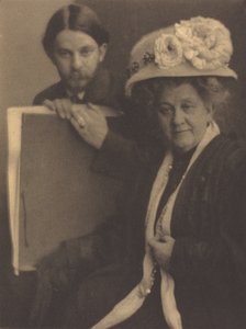 Alvin Langdon Coburn ve Annesi, c.1909. by Clarence H White