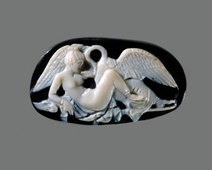 Leda ve Kuğu Cameo, 3. yüzyıl. AD.