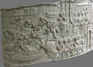 Roma kadırgaları. Trajan Sütunu