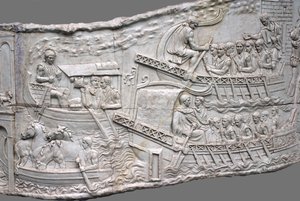 Roma kadırgaları. Trajan Sütunu