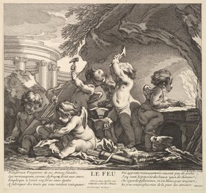 Ateş, 18. yüzyıl. by Claude Augustin Duflos
