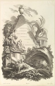 Boyle, Locke ve Sydenham Mezarı için Ön Kapak Mezar için Ön Kapak..., ca. 1736.