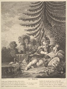 Şair, yaklaşık 1753. by Claude Augustin Duflos