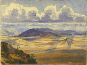 Jezreel Vadisi (kağıt üzerinde tuvalet ve kalem)