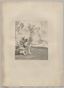 Aziz George ve Ejderha (1) by Claude Ferdinand Gaillard