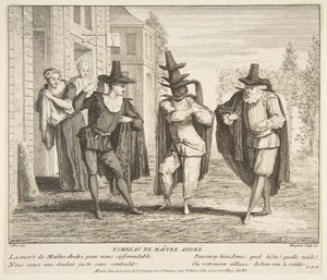Maitre Andre.nd'nin Ölümü Yaratıcılar: Claude Gillot, Jacques Gabriel Huquier.