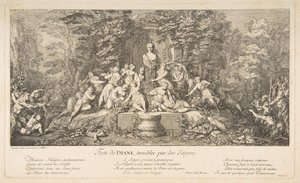 Diana.n.d. Bayramı by Claude Gillot