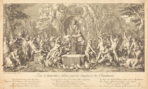 Feste de Bacchus, celebree par des Satyres et des Bacchantes (Bacchus Bayramı Kutlaması Satyrs ve Bacchanales tarafından derecelendirildi) by Claude Gillot